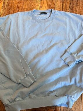 Brandy Melville Oversized Crewneck Sweatshirt Baby Blue